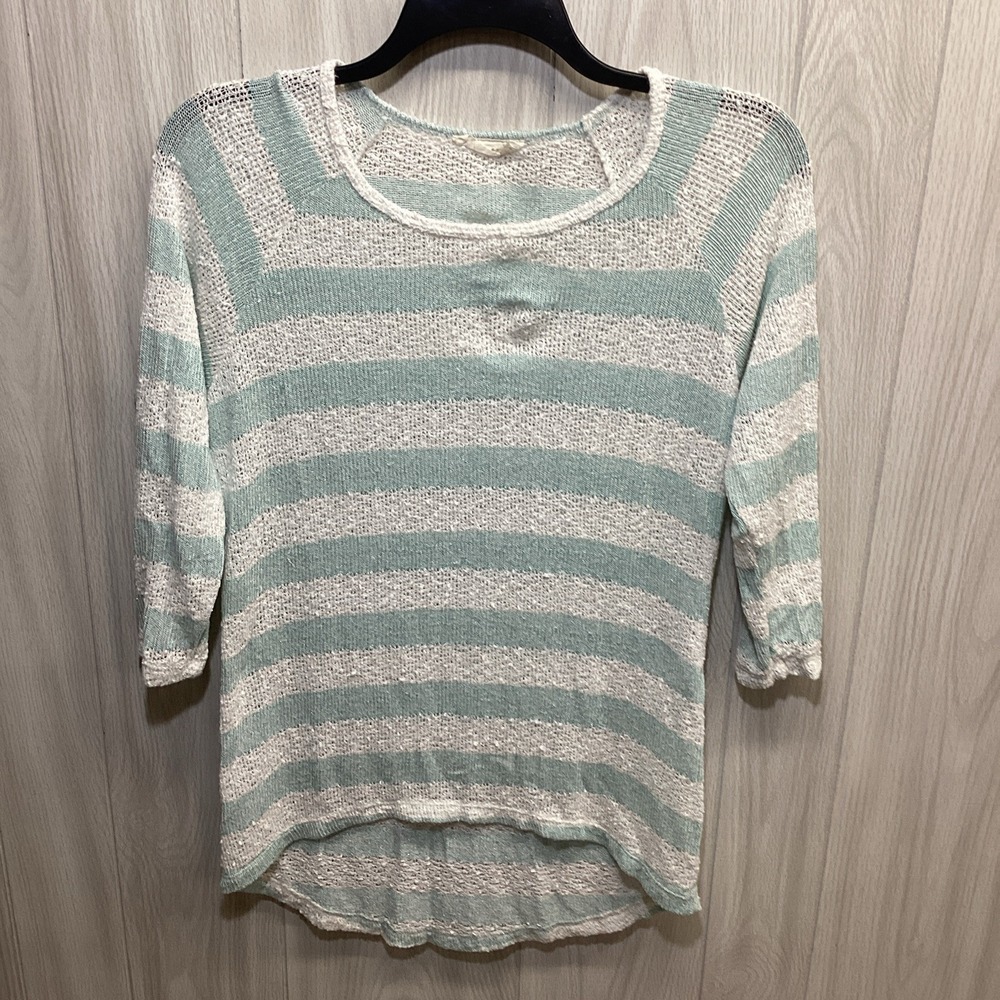 JANERIC Women's (Size‎ XXL) 3/4 Sleeve V-Neck Striped Shirt Poly Rayon (6D)???